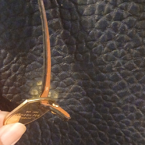 London Fog Black and Brown Shoulder Bag - Picture 3 of 5